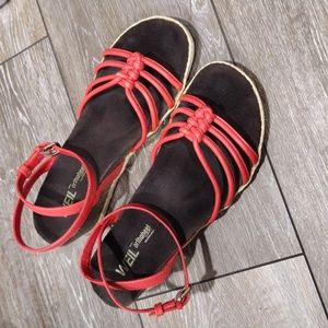 Weil coral cork 2 inch heel sandals. Size 8